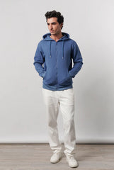 Textured Zipper Hoodie